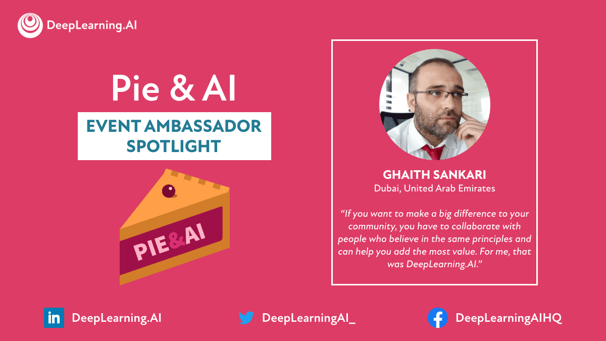 Event Ambassador Spotlight: Ghaith Sankari